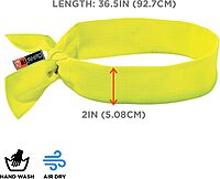 ERGODYNE Chill-Its 6700FR Evaporative FR Cooling Bandana, Tie Closure