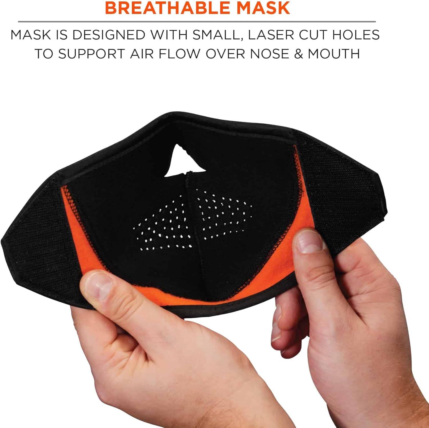 Detachable Neoprene Mouthpiece for Winter Liners, Ergodyne N-Ferno 6874,Black Mask