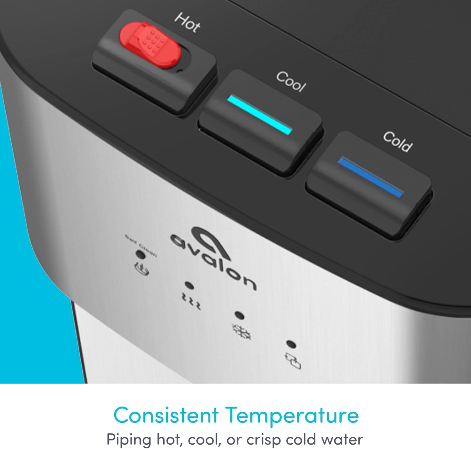 Avalon Limited Edition Self Cleaning Water Cooler Water Dispenser - 3 Temperature Settings - Hot, Cold & Room Water