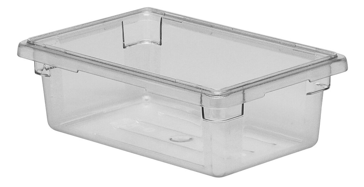 Cambro Camwear Food Box, Clear Polycarbonate