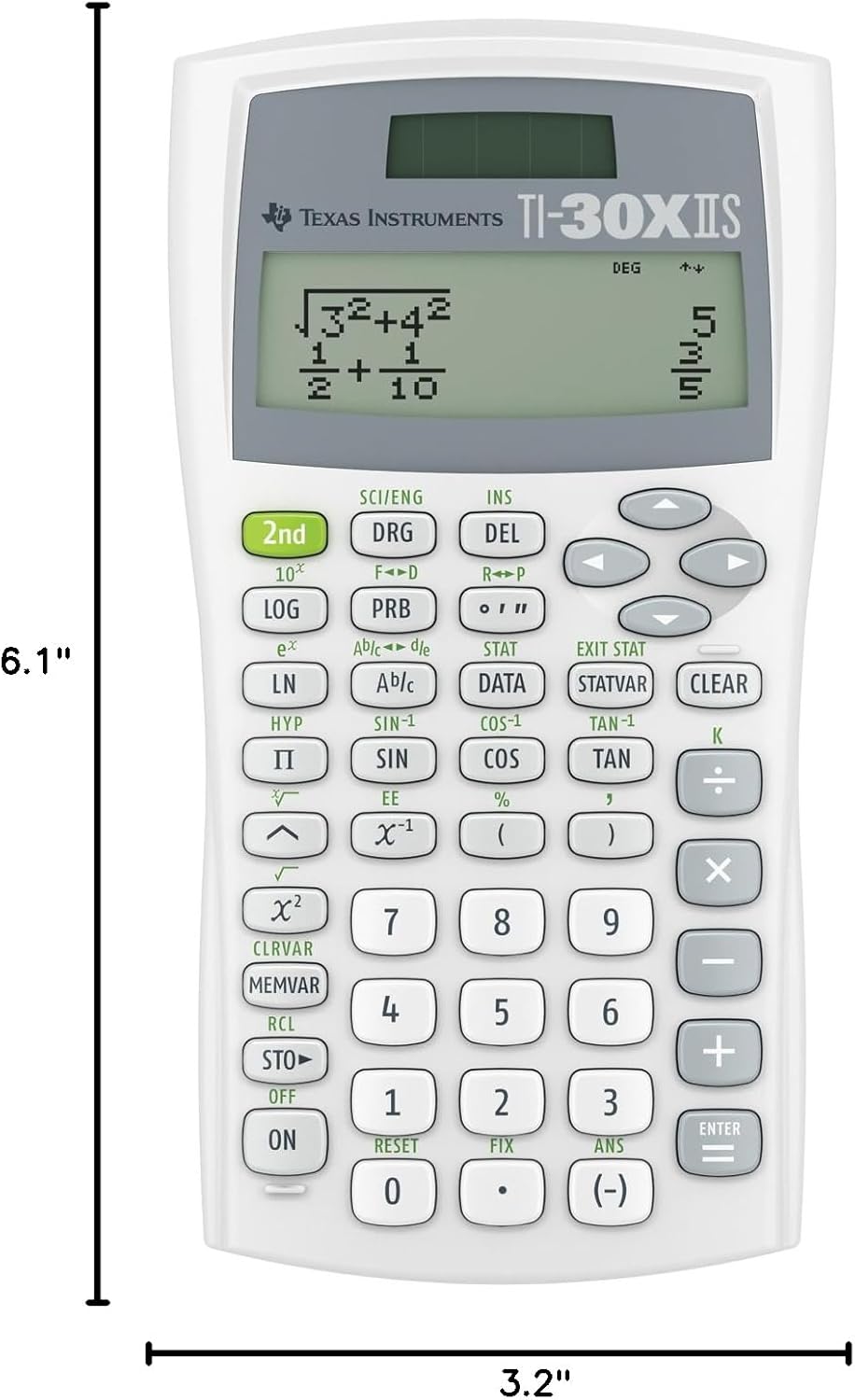 Texas Instruments TI-30X IIS Two-Line Scientific Calculator