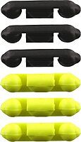 Scotty #1008 Stoppers for Line Releases & Auto Stop (6-Pack) (Black/ Yellow)