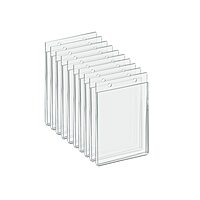 AZAR DISPLAYS U-Frame Wall-Mount Acrylic Sign Holders, Clear, Pack Of 10