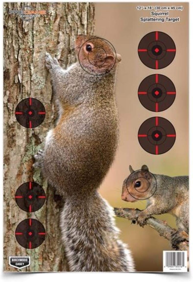 BIRCHWOOD CASEY Pregame Small Game Animal Targets - Photo-Realistic Instant Splattering Shooting Targets