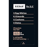RXBAR Protein Bars, Protein Snack, Snack Bars, Chocolate Sea Salt, 22oz Box (12 Bars) Chocolate Sea Salt 1.83 Ounce (Pack of
