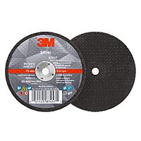 3M 87457 Silver Cut-Off Wheel, 6-3/8" x .035" x 1/4" T1, Ceramic Grain, 36 Grit, Lot of 50