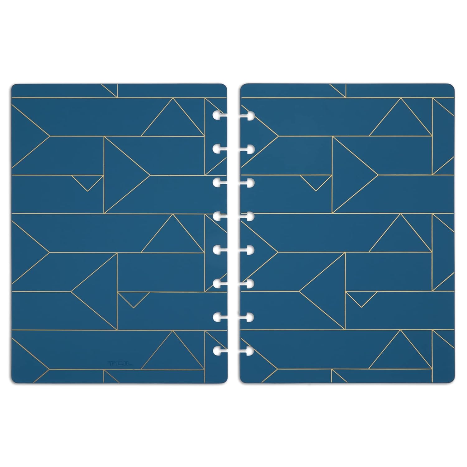 TUL® Discbound Notebook Covers, Junior Size, Blue Geo, Pack of 2 Covers