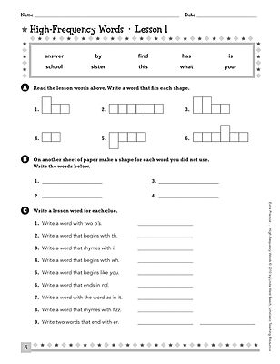 Extra Practice for Struggling Readers: High-Frequency Words: Motivating Practice Packets That Help Intermediate Students Master 240 Essential Words They Need to Know to Succeed in Reading and Writing