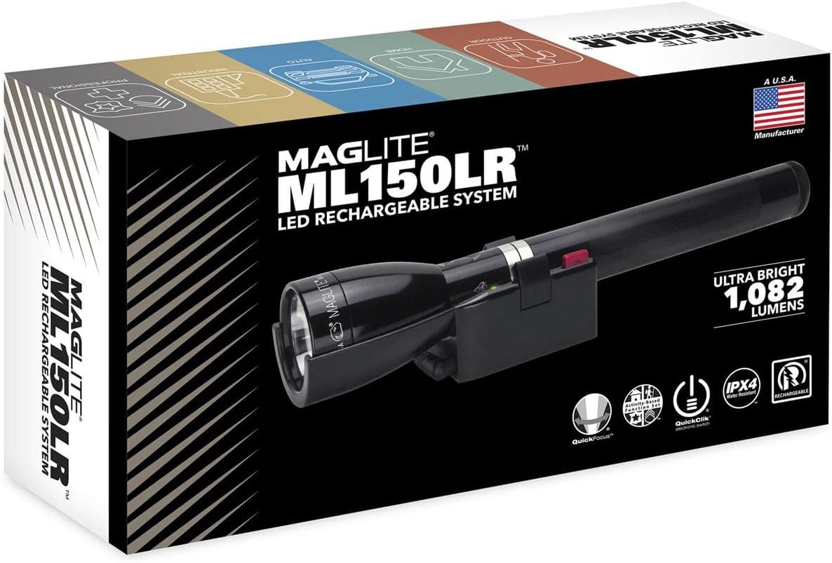 MAGLITE ML150LR(X) Rechargeable LED Flashlight System