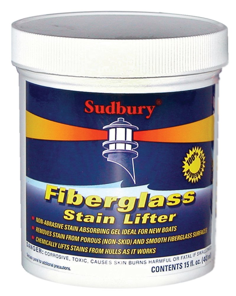Sudbury Fiberglass Stain Lifter, Boat Cleaner Gel, Rust Remover and Stain Remover for Boats, Essential Boat Accessories