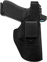 Galco Waistband IWB Belt Holster Compatible with Glock 17 w/wo Red Dot, Glock 22 Gen 2-4 w/wo Red Dot, Glock 31 w/wo Red Dot - Premium Steerhide, Fits Belts up to 1 3/4" Black
