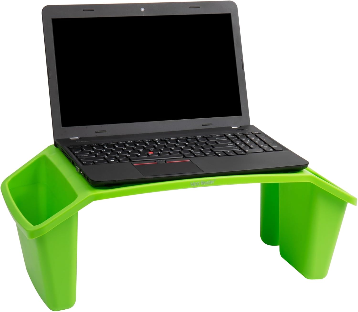 Mind Reader Kids Lap Desk, Portable Activity Tray with Side Storage, Stackable Plastic