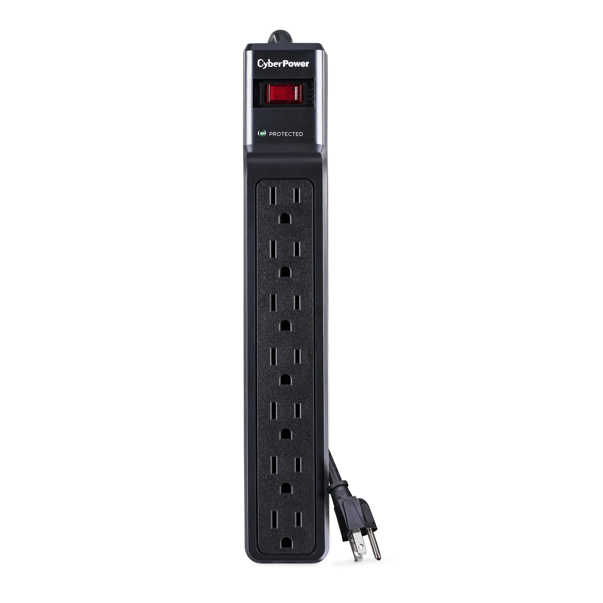 CyberPower Essential Surge Protector, 7-Outlet, 1500J