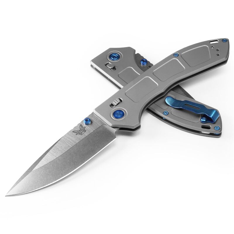 Benchmade - Narrows 748 EDC Knife with Gray Titanium Handle (748)