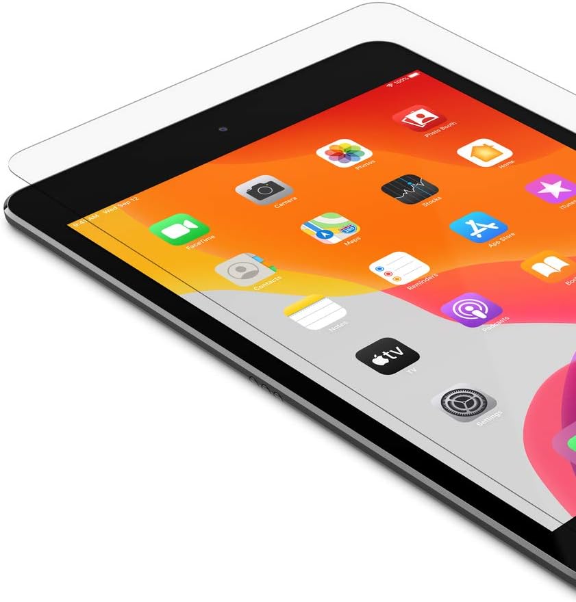 Belkin iPad 8th Generation Screen Protector (ScreenForce TemperedGlass Screen Protector for iPad 8th & 7th gen, iPad Air 3