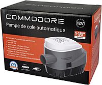 COMMODORE 60-Series 1100GPH / 12V Automatic Bilge Pump