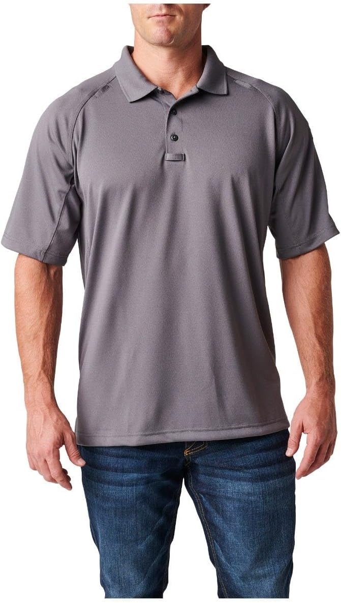 5.11 Tactical Men's Performance Short Sleeve Polo, 100% Polyester, Moisture Wicking, Style 71049