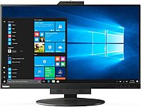 Lenovo ThinkCentre TIO27 27in Class Webcam WQHD LCD Monitor - 16:9 - Black - 27in Viewable
