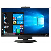 Lenovo ThinkCentre TIO27 27in Class Webcam WQHD LCD Monitor - 16:9 - Black - 27in Viewable