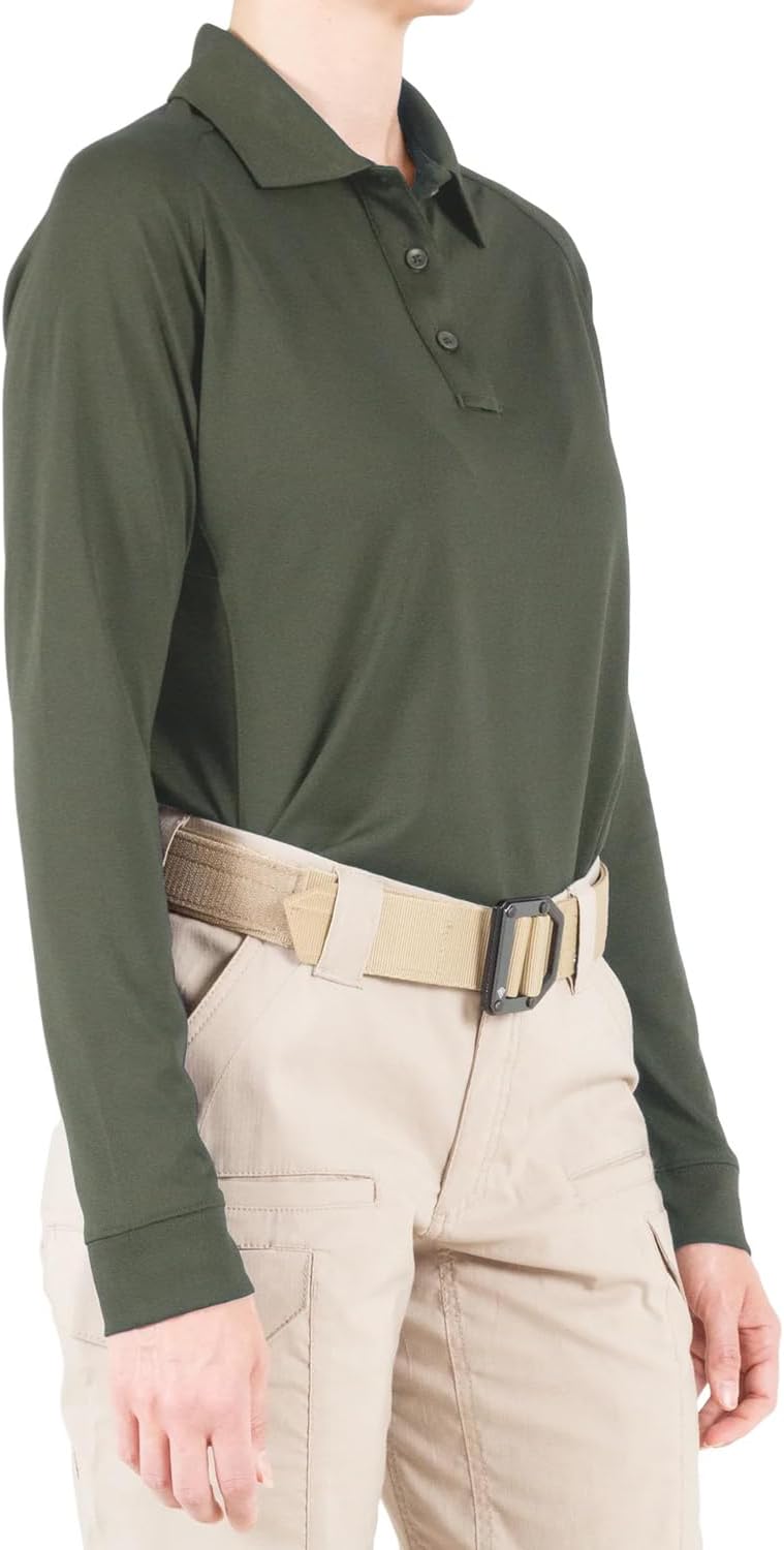 First Tactical Women's Performance Long Sleeve Polo