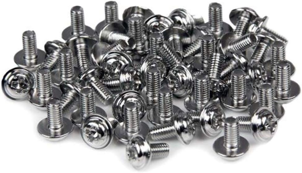 StarTech.com PC Mounting Computer Screws M3 x 1/4in Long Standoff - 50 Pack