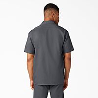 DICKIES Men's Short Sleeve Twill Work Shirt - Button-Front