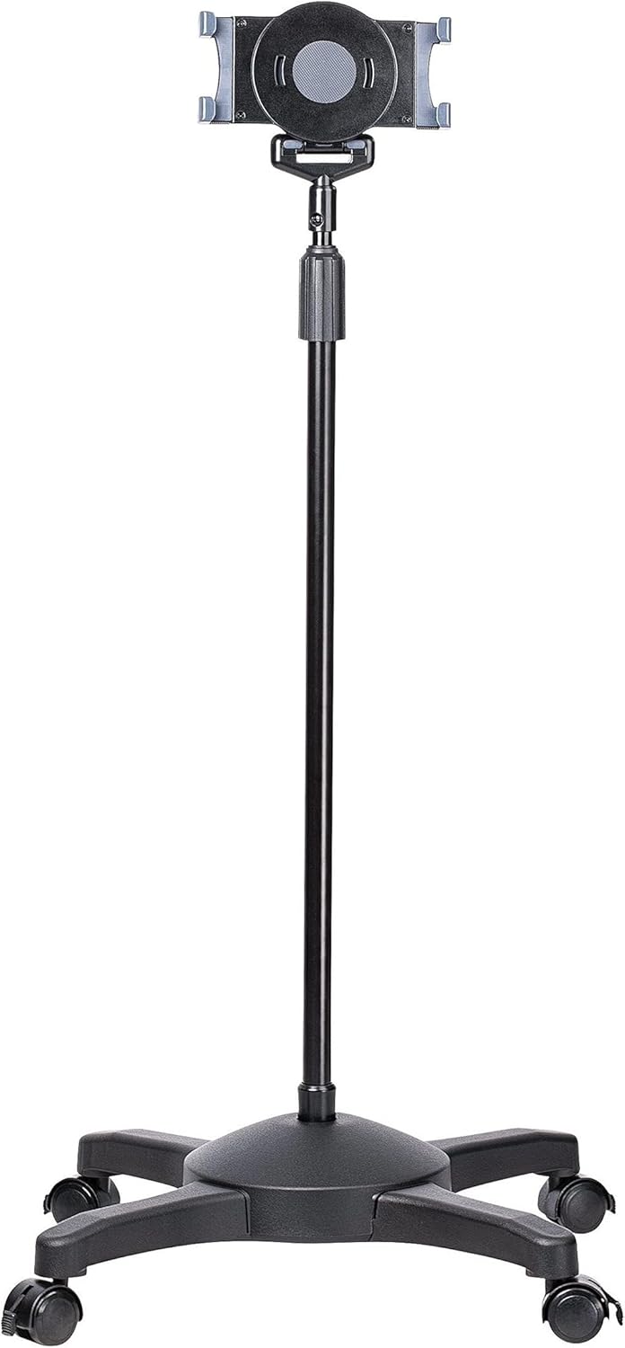 StarTech.com Mobile Tablet Stand with wheels, Adjustable, Universal Rolling Tablet Stand - STNDTBLTMOB