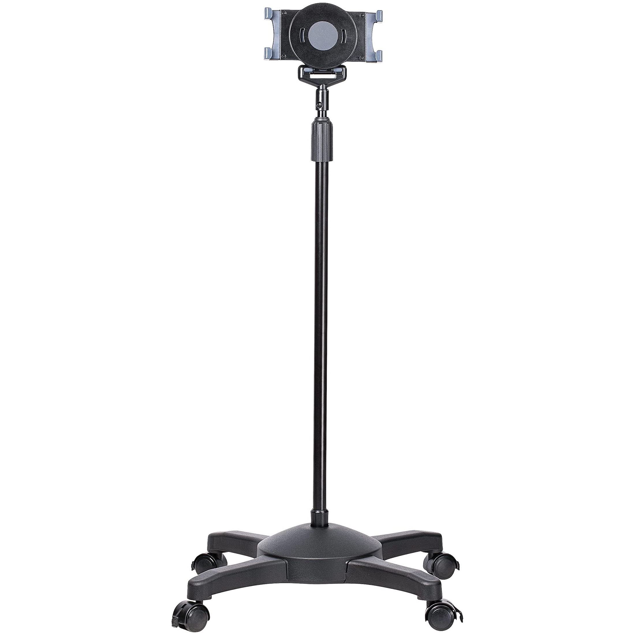 StarTech.com Mobile Tablet Stand with wheels, Adjustable, Universal Rolling Tablet Stand - STNDTBLTMOB