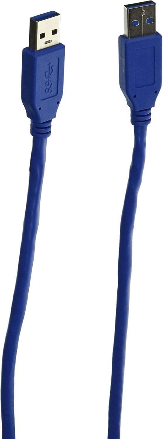 SIIG SuperSpeed USB 3.0 Type A (Male) to Type A (Male) Cable 2 Meters (CB-US0212-S1),Blue A (Male) to A (Male) 2 Meter