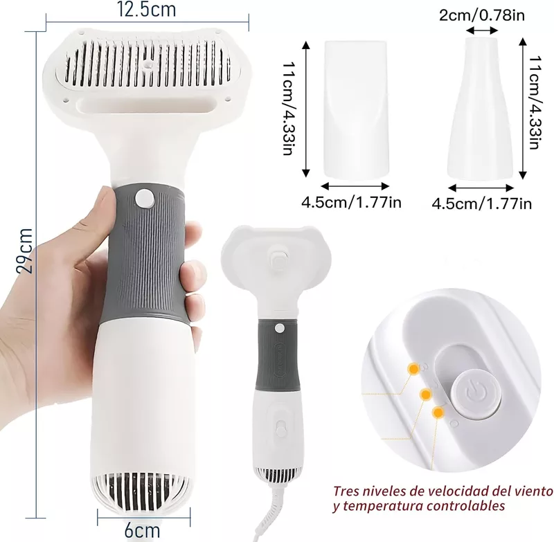 Secadora para Perro de Pelo Profesional con Visualización LED,