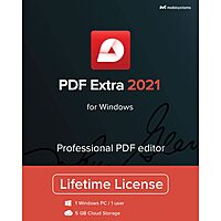 PDF Extra 2021 - Professional PDF Editor – Edit, Protect, Annotate, Fill and Sign PDFs - 1 Windows PC/1 User/Lifetime license