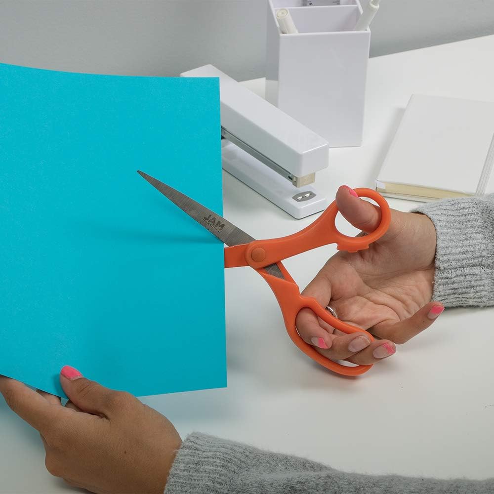 JAM PAPER Precision Scissors - 8 Inch Stainless Steel Blades