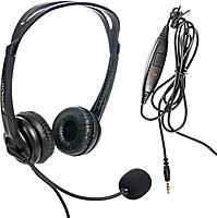 Spracht ZUM3500 Stereo 3.5mm and USB Dual Ear Universal Headset with Microphone | Office Headset for Computer, Smartphones & Tablets | Plug-and-Play, no Drivers |The Ultimate USB Headset Experience