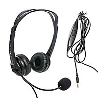 Spracht ZUM3500 Stereo 3.5mm and USB Dual Ear Universal Headset with Microphone | Office Headset for Computer, Smartphones & Tablets | Plug-and-Play, no Drivers |The Ultimate USB Headset Experience