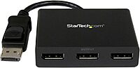 StarTech.com 3-Port DisplayPort 1.2 Splitter, DisplayPort to 3x DP Multi-Monitor Adapter