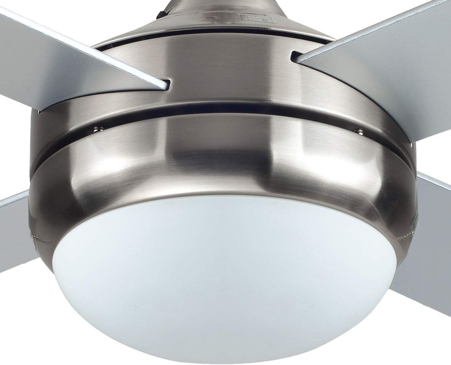 BLACK+DECKER 52 in. Ceiling Fan with Light and Remote - Brushed Nickel