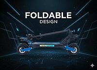 WINDHORSE H8 Electric Folding Scooter 3600W (Dual 1800W Motors), 48V 27Ah Battery, 80KM/H Speed, 65KM Range, Dual Suspension, Disc Brakes, 10x3 Inches Tires, RGB Lights, Big Digital Display WINDHORSE H8 Electric Folding Scooter 3600W (Dual 1800W Motors), 48V 27Ah Battery, 80KM/H Speed, 65KM Range, Dual Suspension, Disc Brakes, 10x3 Inches Tires, RGB Lights, Big Digital Display
