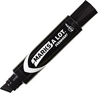 Avery Marks A Lot Jumbo Chisel Tip Marker, Desk-Style Size, Water and Wear Resistant, 12 Black Markers (24148)
