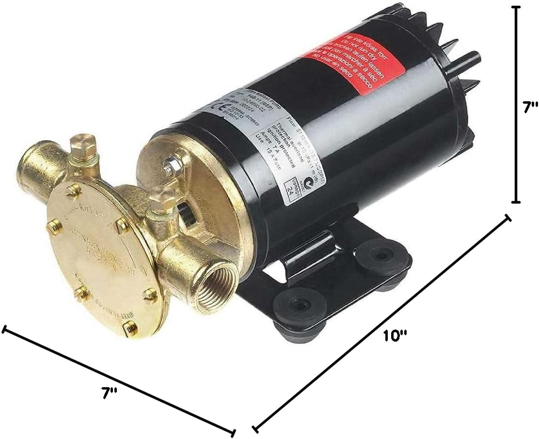 Johnson Pumps 10-24690-18 Rogue Ballast Pump 13.5 Gpm 12V, Black