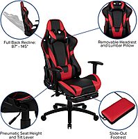 Flash Furniture X20 X30 LeatherSoft Racing Gaming Chair Ergonomic High-Back Computer Chair