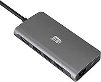 USB C Docking Station Multiport Adapter Type C Hub HDMI Support 4K, RJ45 Ethernet Port, 100W PD Charging, 3*USB, SD/TF Card Reader (TAA Compliant)