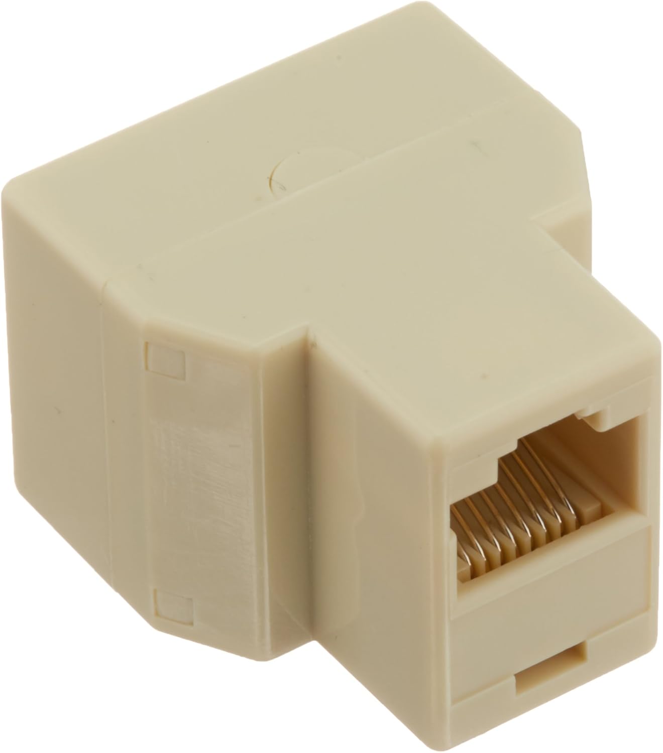 Monoprice T Adapter 8P8C, 1F/2F (107294) (Pack of 2) 1 Count (Pack of 2)