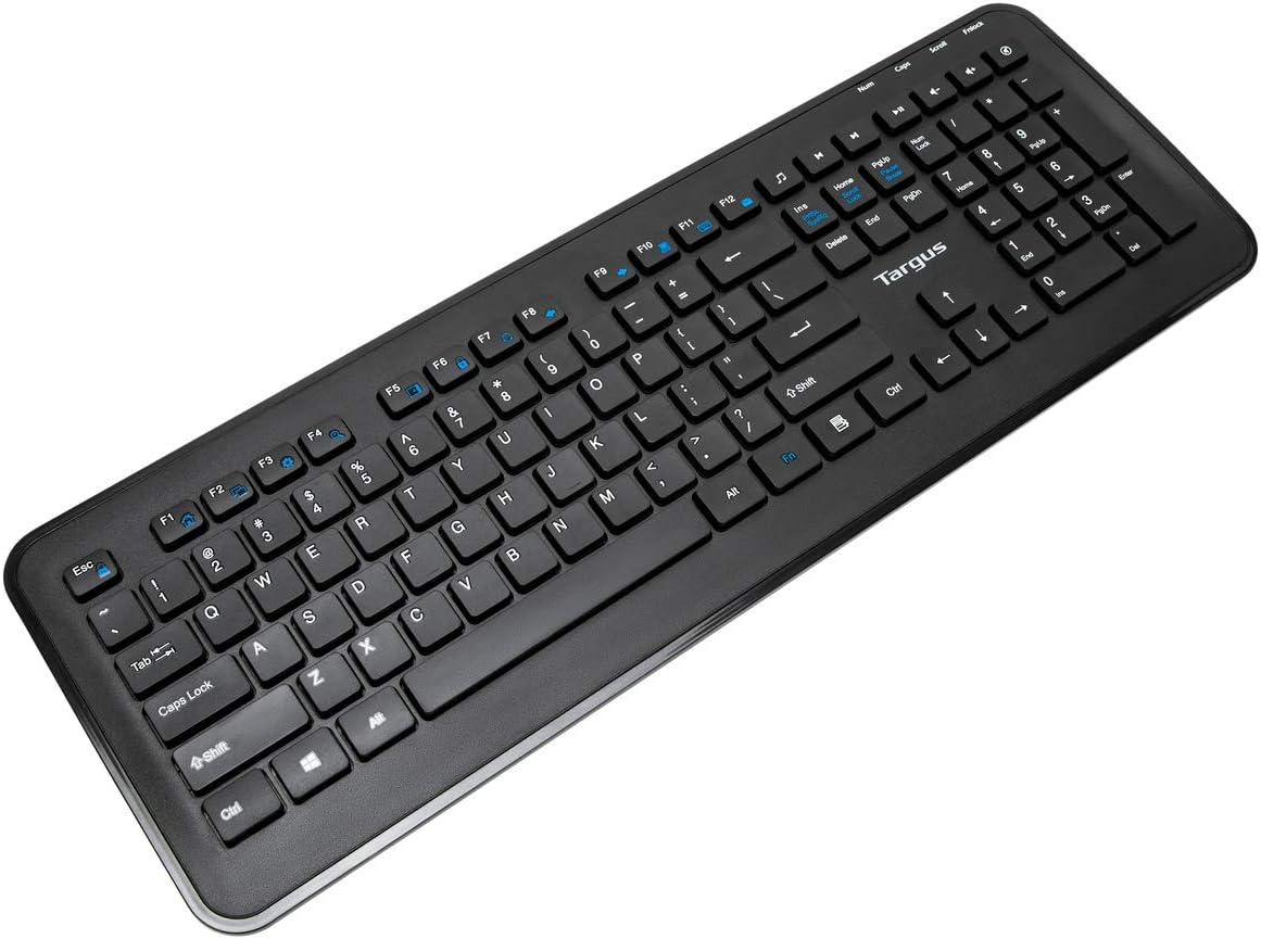 Targus KM610 Wireless Keyboard And Mouse Combo, Black, AKM610ES