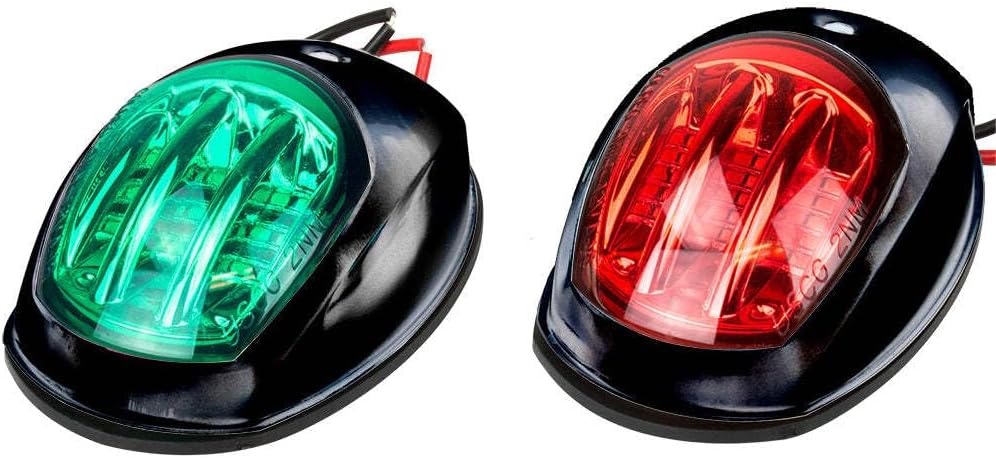 Sea-Dog Black LED Navigation Lights - Port & Starboard