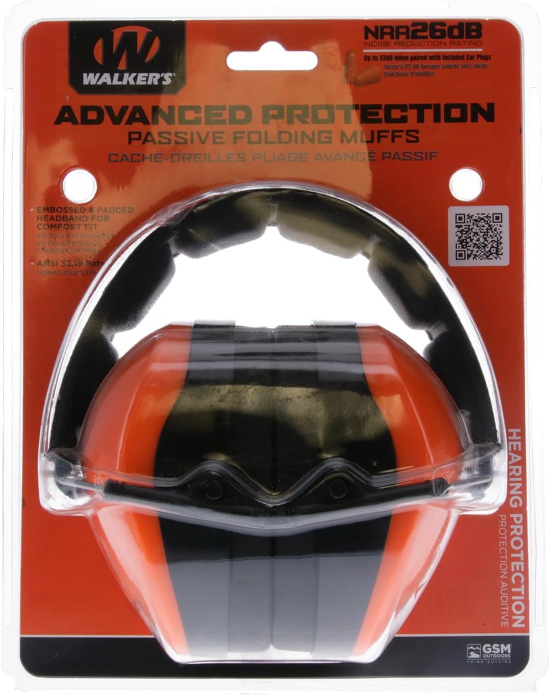 WALKER'S Dual Colored Passive Earmuffs