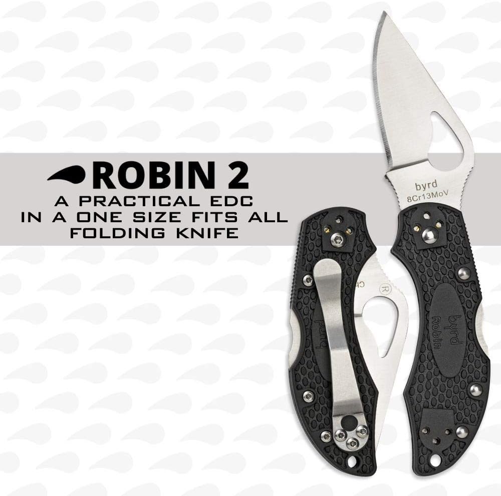 Spyderco Byrd Robin Lightweight Folding Knife with FRN Handle
