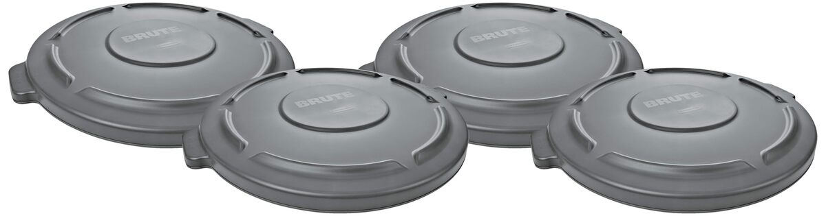 Rubbermaid BRUTE Commercial Flat Round Lid for BRUTE Containers