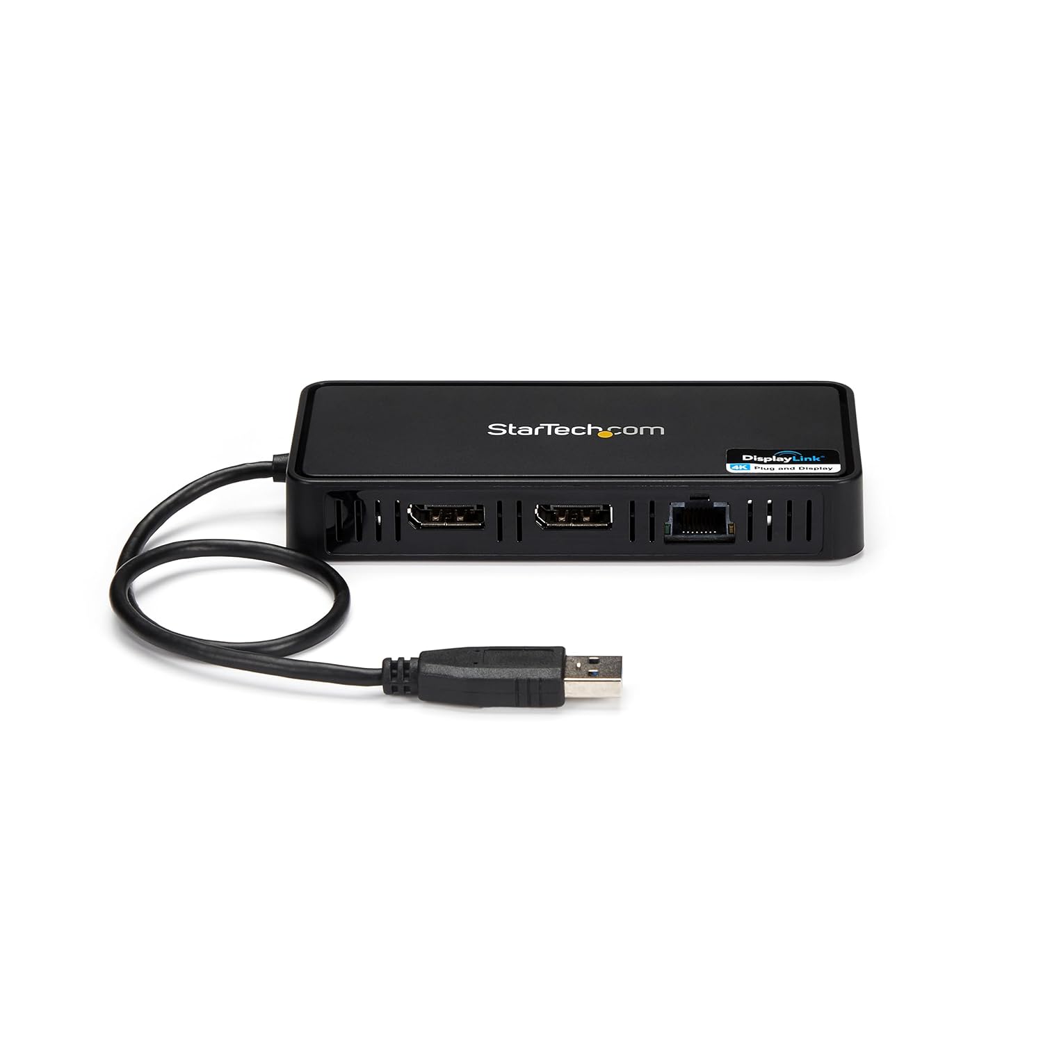 StarTech.com USB 3.0 Mini Dock - Dual Monitor USB-A Docking Station with DisplayPort 4K 60Hz Video & Gigabit Ethernet