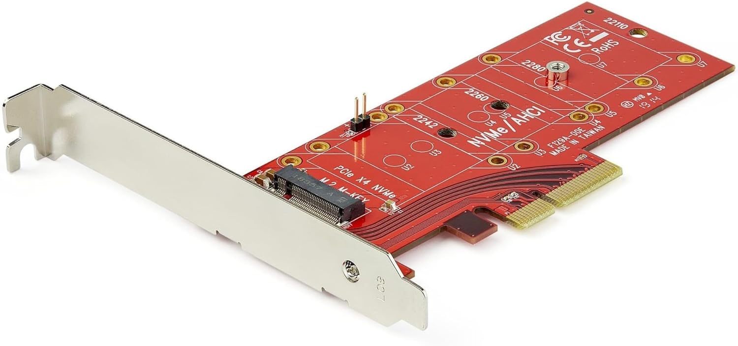 StarTech.com PCIe Adapter Card for M.2 and SATA SSDs