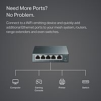 TP-LINK Gigabit Unmanaged Ethernet Switch | Fanless Metal Shielded Ports